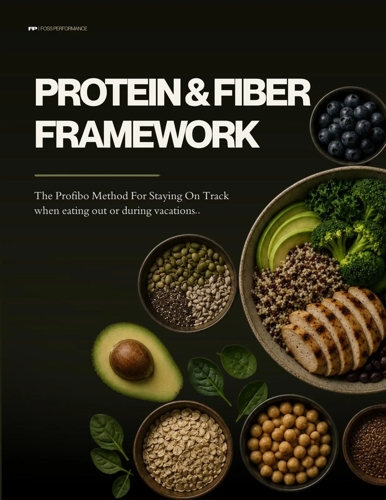 Protein and fiber framework cover
