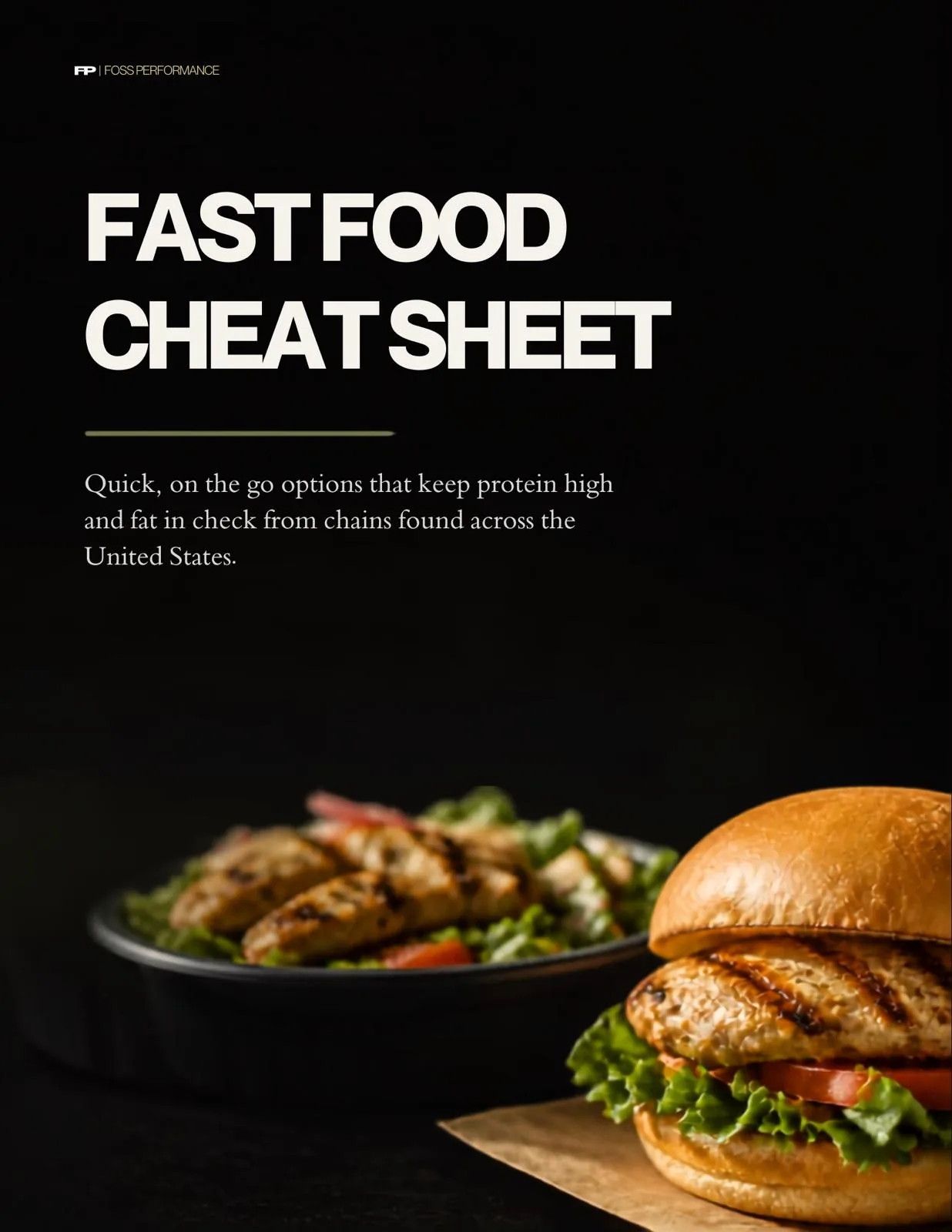 Fast food cheat sheet cover
