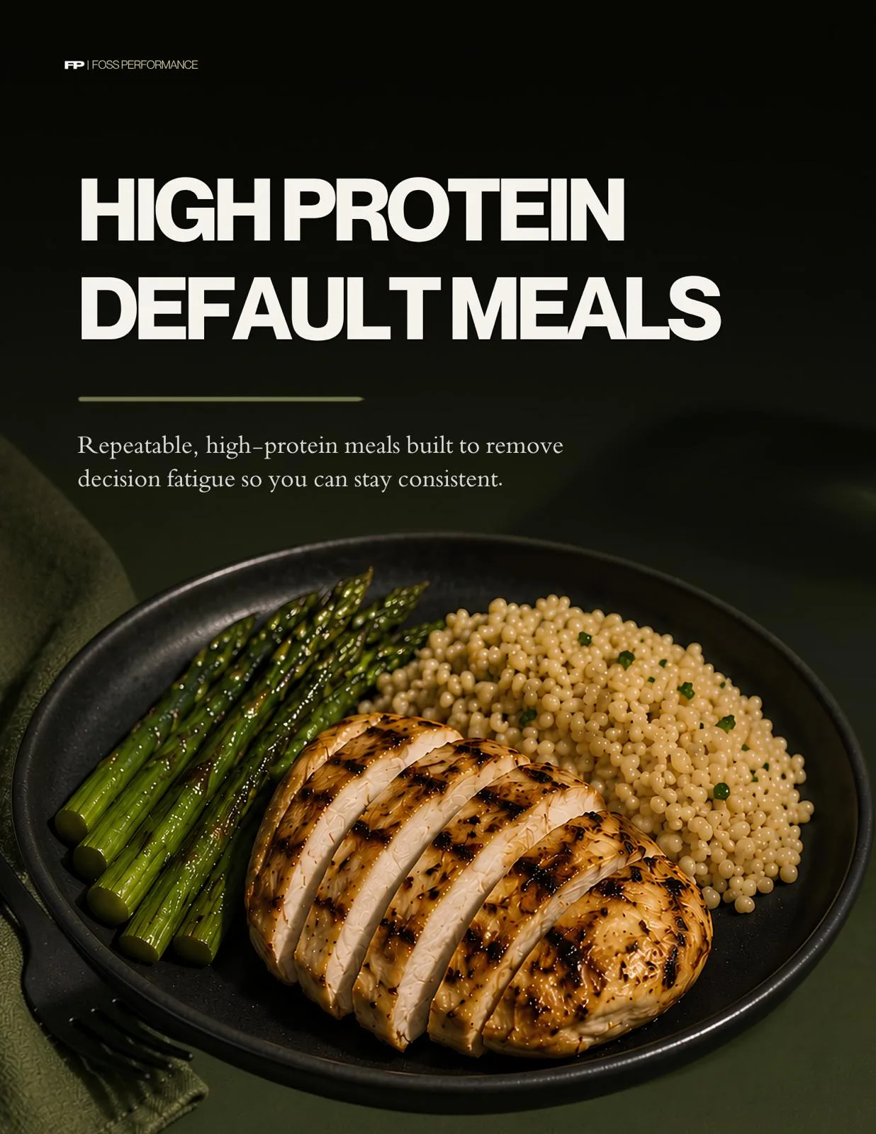 High-protein default meals guide cover